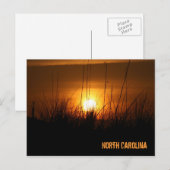 North Carolina Sunset Postkarte (Vorne/Hinten)