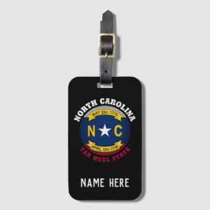 NORTH CAROLINA TAR HEEL STAAT FLAG GEPÄCKANHÄNGER