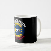 NORTH CAROLINA TAR HEEL STAAT FLAG KAFFEETASSE (VorderseiteRechts)