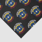 NORTH CAROLINA TAR HEEL STAAT FLAG SEIDENPAPIER (Ausschnitt)