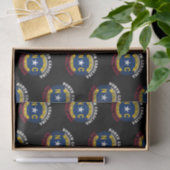 NORTH CAROLINA TAR HEEL STAAT FLAG SEIDENPAPIER (Geschenk)