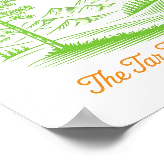 North Carolina Tar Heel State Cardinal Pine Tree  Poster (Ecke)