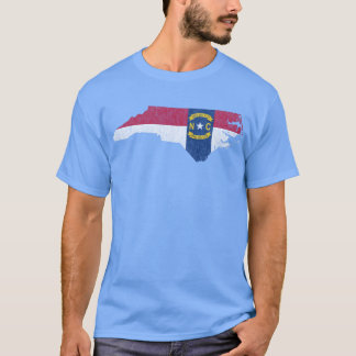 North Carolina Tar Heel State Flag Vintag T-Shirt