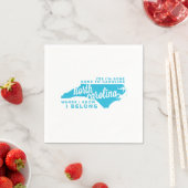 north carolina | Texte | Himmelblau Serviette (Beispiel)