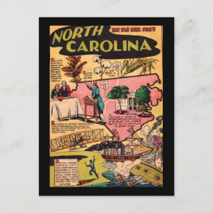 North Carolina The Tar Heel Staat Postkarte