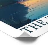 North Carolina the Tar Heel Staat USA Travel Place Poster (Ecke)