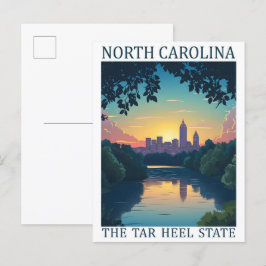 North Carolina the Tar Heel Staat USA Travel Place Postkarte