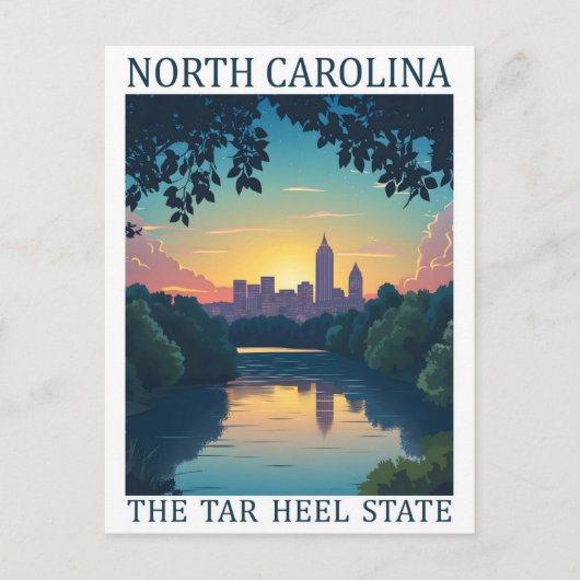 North Carolina the Tar Heel Staat USA Travel Place Postkarte (Vorderseite)