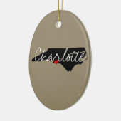 North Carolina Town Keramikornament (Links)