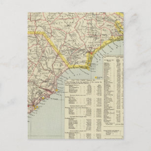 North Carolina und South Carolina 2 Postkarte