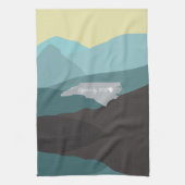 North Carolina, unterschrieben von Gott Geschirrtuch (Vertikal)