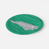 North Carolina , unterschrieben von Gott Pappteller (Schrägansicht)