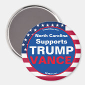 North Carolina unterstützt TRUMP VANCE Kühlschrank Magnet (Vorderseite/Rückseite)