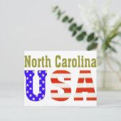 North Carolina USA! Postkarte (Stehend Vorderseite)