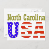 North Carolina USA! Postkarte (Vorne/Hinten)