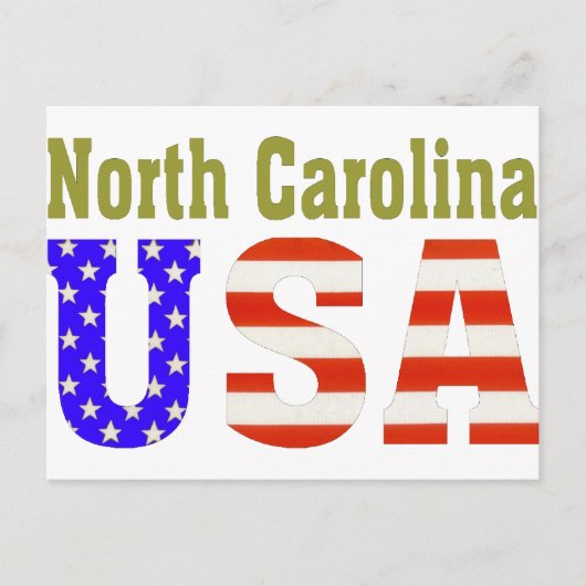 North Carolina USA! Postkarte (Vorderseite)