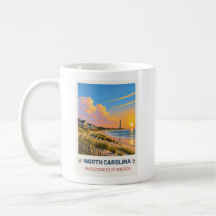 North Carolina USA – Vintage-Reisebecher Kaffeetasse