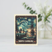 North Carolina | Vincent Van Gogh Inspiriert Postkarte (Stehend Vorderseite)