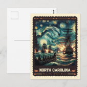 North Carolina | Vincent Van Gogh Inspiriert Postkarte (Vorne/Hinten)