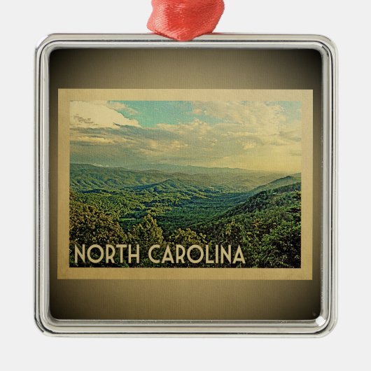 North Carolina Vintage Ornament Aus Metall (Vorne)