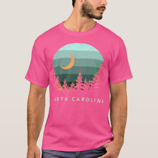 North Carolina Vintager Sonnenuntergang Outdoor Wa T-Shirt