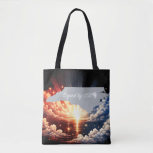 North Carolina von Gott unterschrieben Tasche