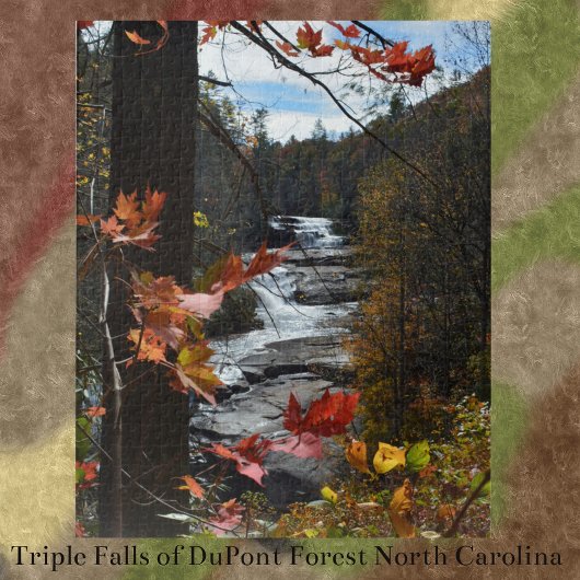 North Carolina Wasserfall Fotoherbst Puzzle