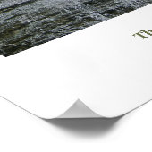 North Carolina Wasserfall Poster (Ecke)