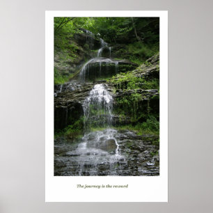 North Carolina-Wasserfall Poster
