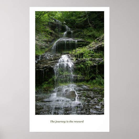 North Carolina Wasserfall Poster (Vorne)