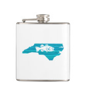 North Carolina Wave Fishing Flachmann (Vorderseite)