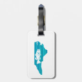 North Carolina Wave Fishing Gepäckanhänger (Rückseite vertikal)