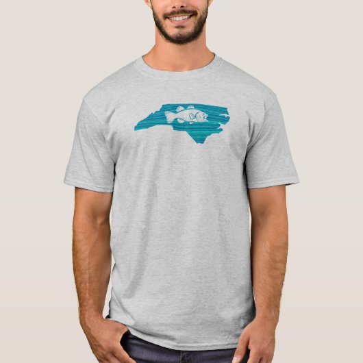 North Carolina Wave Fishing T-Shirt (Vorderseite)