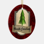 North Carolina-Weihnachtsverzierung Keramik Ornament (Rechts)