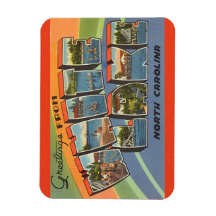 North Carolina, weißer See-Magnet Magnet