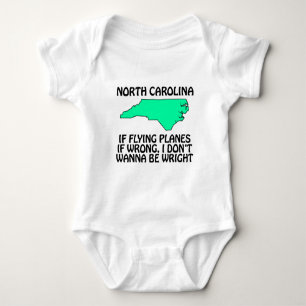 North Carolina - Wenn Fliegen falsch ist... Baby Strampler