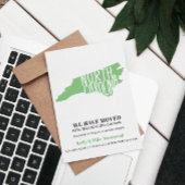 NORTH CAROLINA Wir haben neue Adresse Neue Zuhause Postkarte