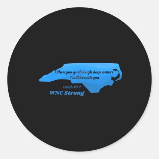 North Carolina Wnc Strong Appalachian Strong Runder Aufkleber (Vorderseite)