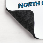 North Carolina wölbte Text-Logo Mousepad (Ecke)