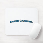 North Carolina wölbte Text-Logo Mousepad (Mit Mouse)