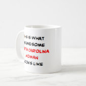 north carolina woman, awesome kaffeetasse (Vorderseite Links)