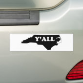 North Carolina Yall Autoaufkleber (Auf Auto)