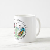 North Carolina Zeichen Kaffeetasse (VorderseiteRechts)