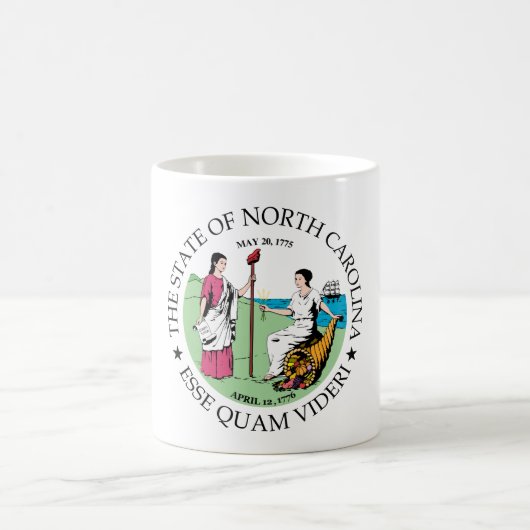 North Carolina Zeichen Kaffeetasse (Mittel)