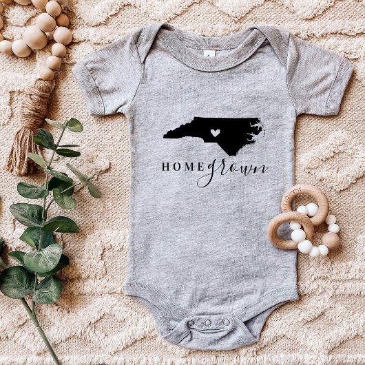 North Carolina Zuhause Grown Staat T-Shirt Baby Strampler