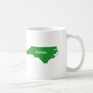 North Carolina Zuhause Silhouette Staat Karte Kaffeetasse