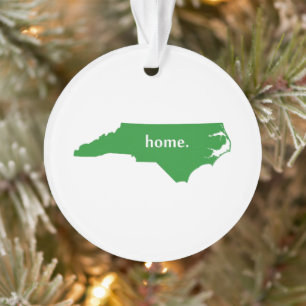 North Carolina Zuhause Silhouette Staat Karte Ornament