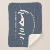 North Carolina Zuhause Staaten Personalisiert Sherpadecke (Vorderseite)