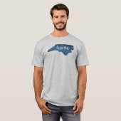 North Carolina Zuhause Wood Grain T-Shirt (Vorne ganz)
