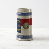 North Carolinaflagge Bierglas (Mittel)